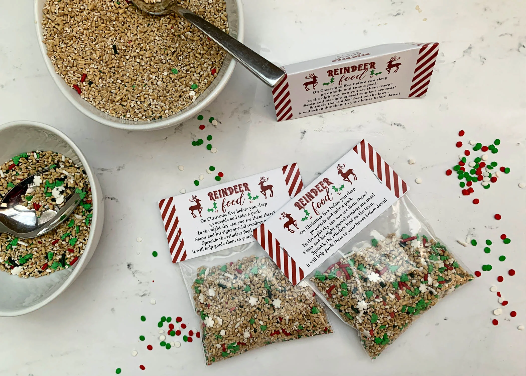 free reindeer food bag toppers — e-three design studio
